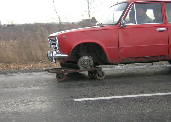 Poslúžiť môže aj skateboard.