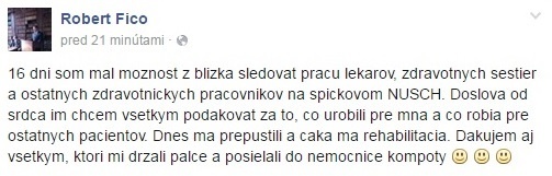 Ficov ďakovný status