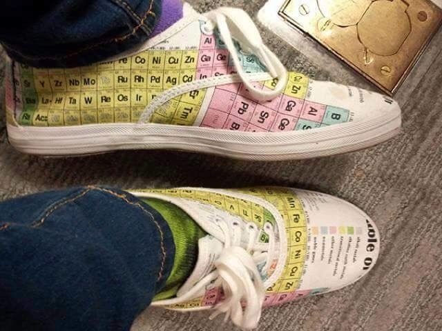 Na chémiu ideálna obuv. 