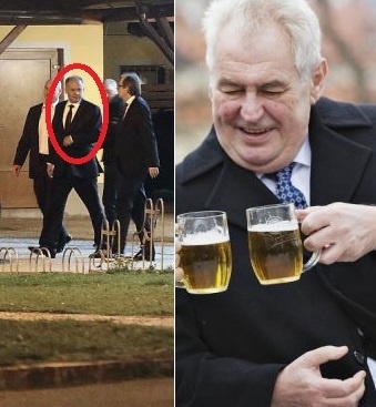 Zeman si doprial pivo,