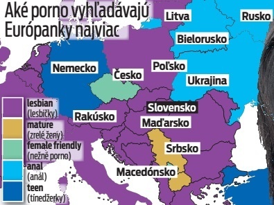 Aké porno vyhľadávajú Európanky