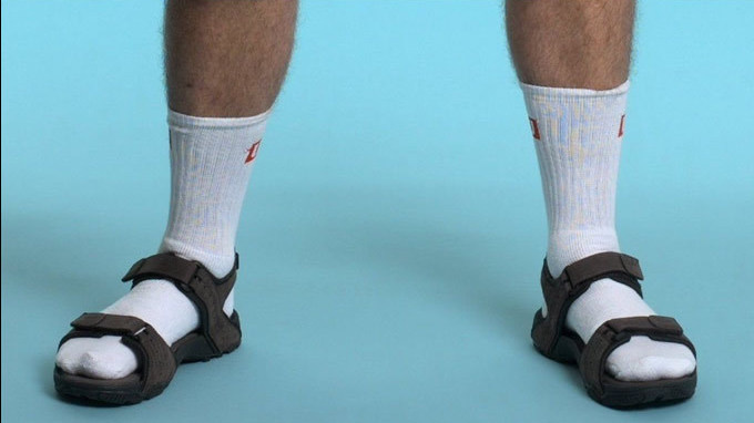 Ponožky v sandáloch sa