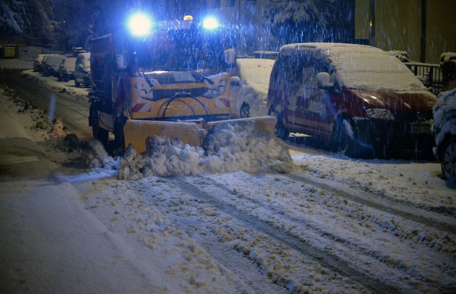 Česko zasiahlo výdatné sneženie.