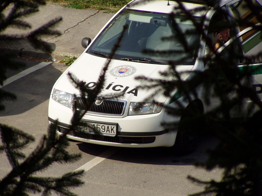 Policajt zaparkoval presne v