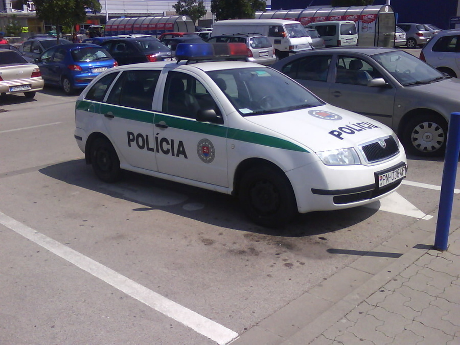 Policajt zaparkoval na mieste