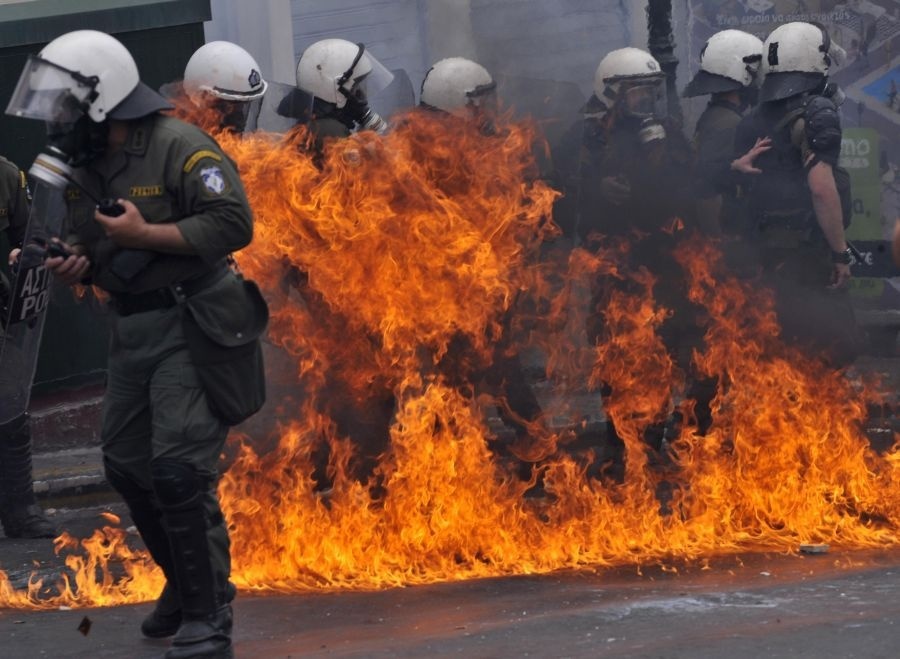 Ťažkoodenci mali pri protestoch