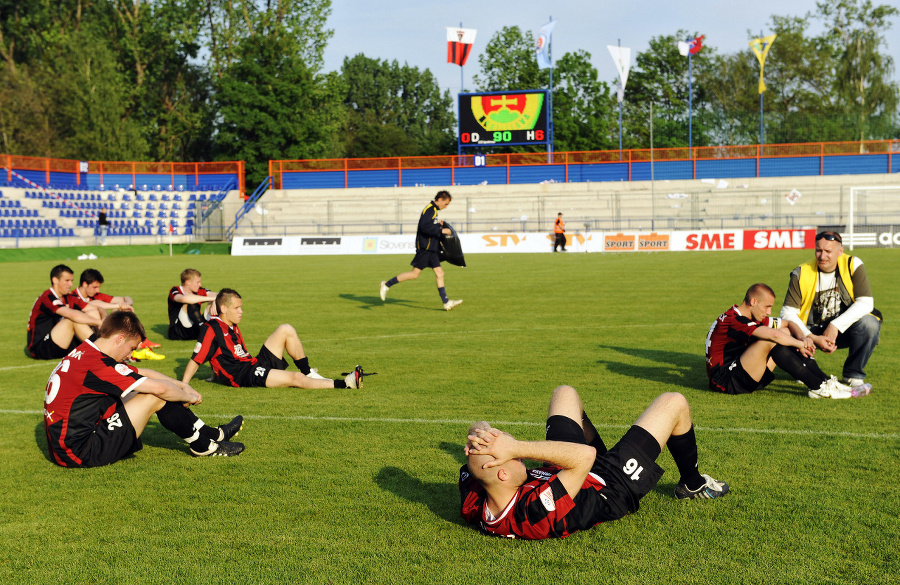 Sklamaní futbalisti Spartaka Trnava