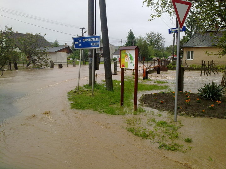 Záplavy na východnom Slovensku.