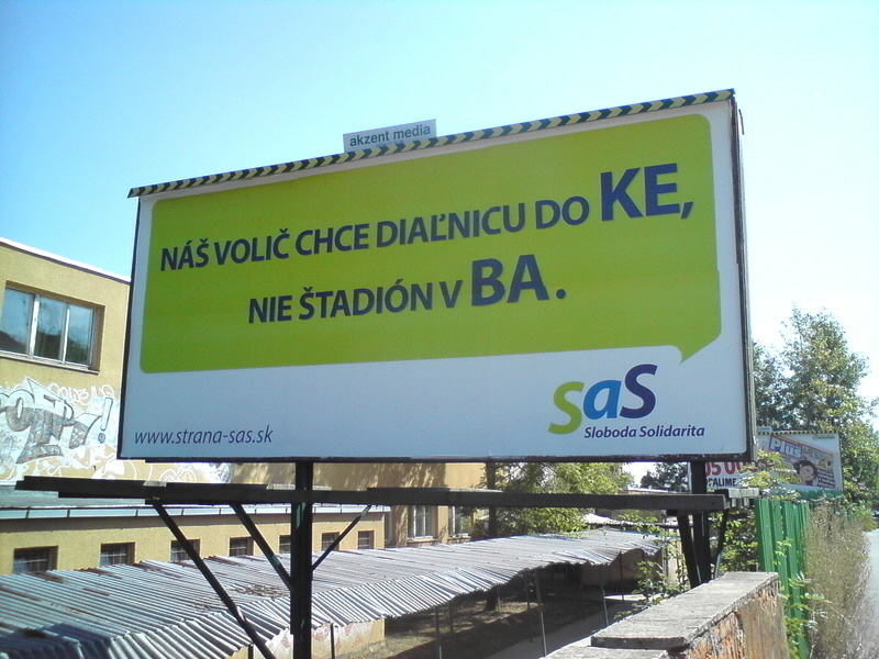 Tento bilbord zdobí Košice... 