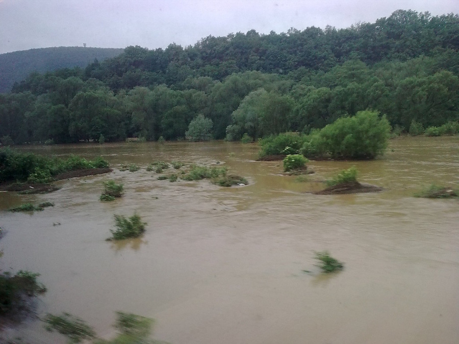 Pohľad z vlaku na