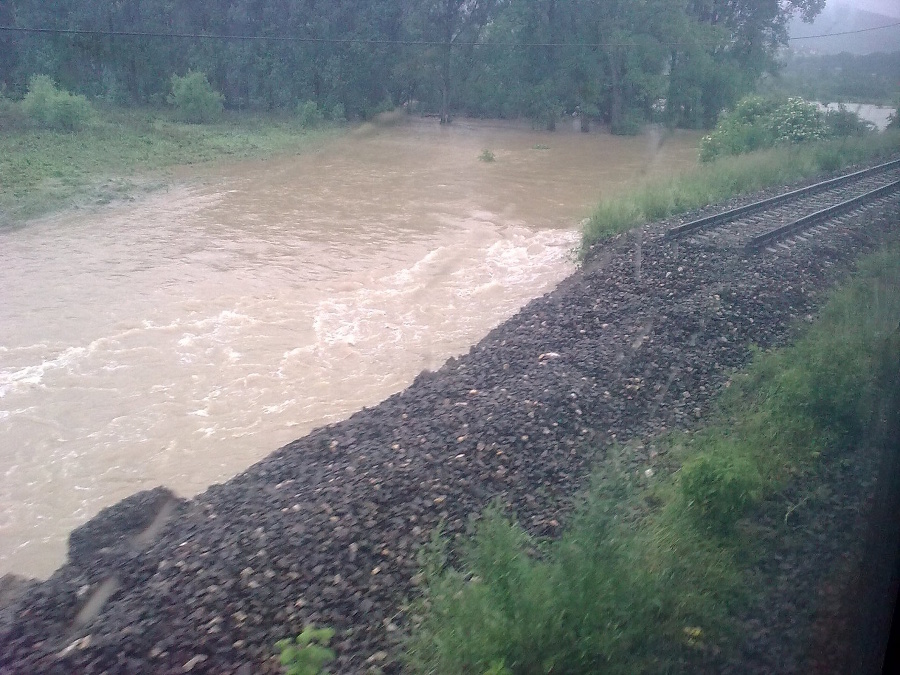 Pohľad z vlaku na