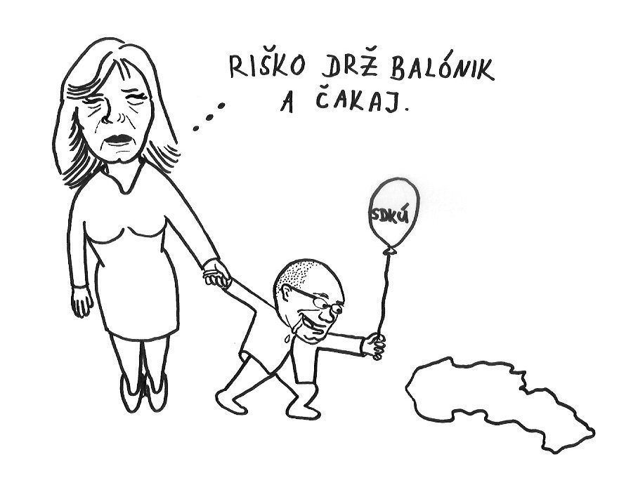 Karikatúra najvtipnejšej hlášky volebnej