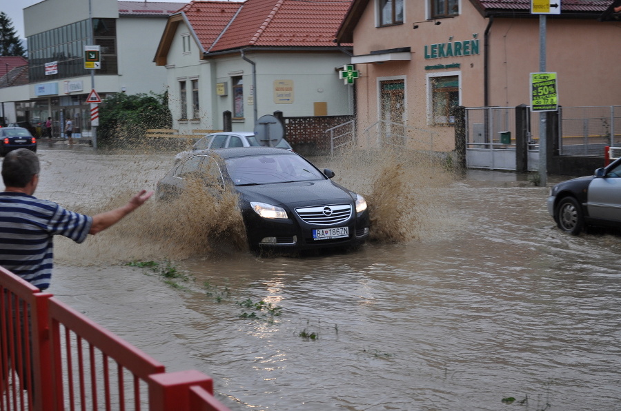 Voda takto zaplavila Bojnickú