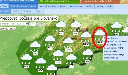 Meteorológom sa pritrafila jedna