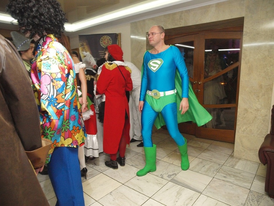 Richard Sulík ako Superman.