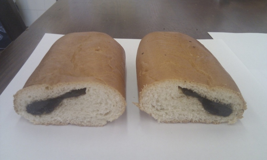 Kontrolná vzorka duetiek: celková hmotnosť výrobku =124g, hmotnosť náplne=35g, čo predstavuje 28%