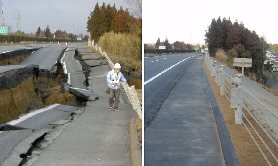 Japonsko dokázalo zdevastovanú cestu