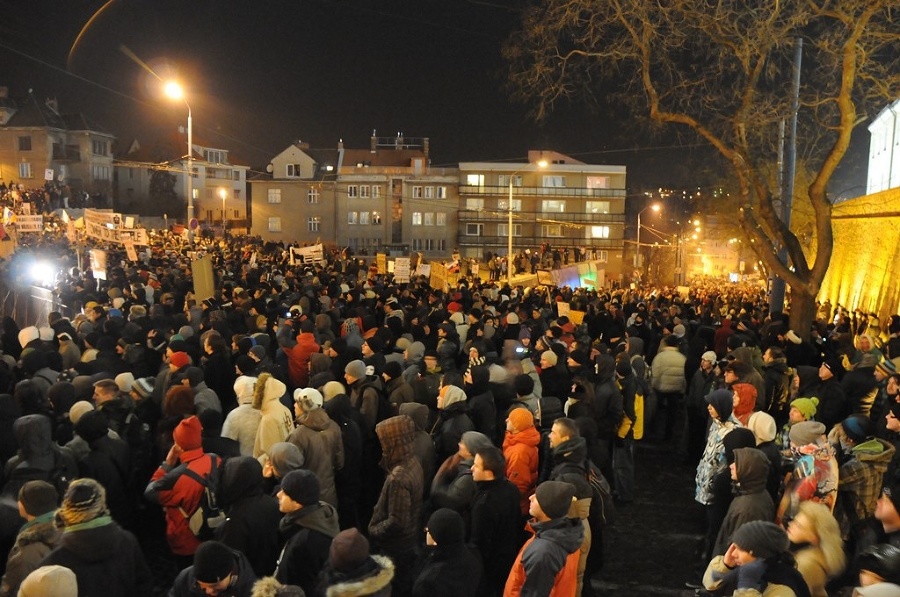 Atmosféra protestov Gorila 2