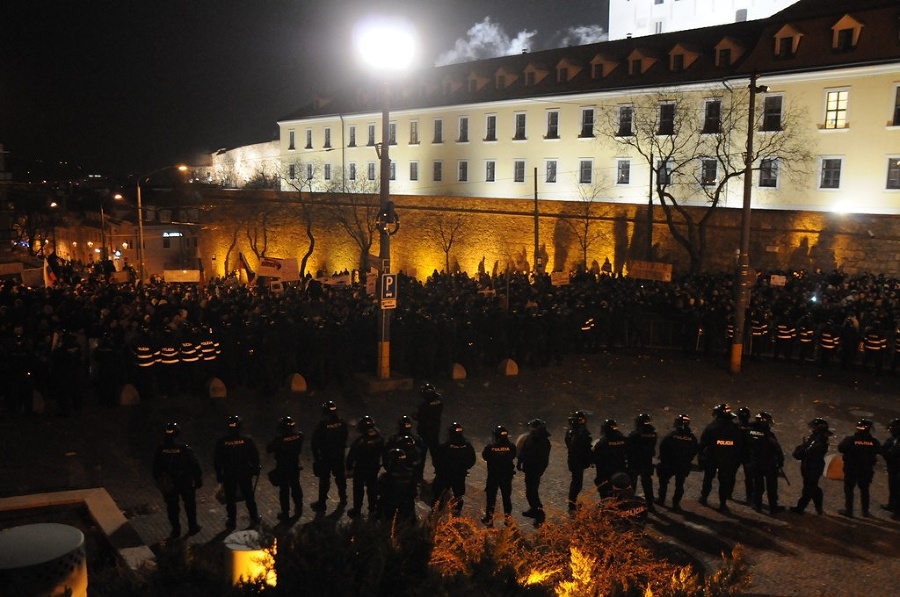 Atmosféra protestov Gorila 2