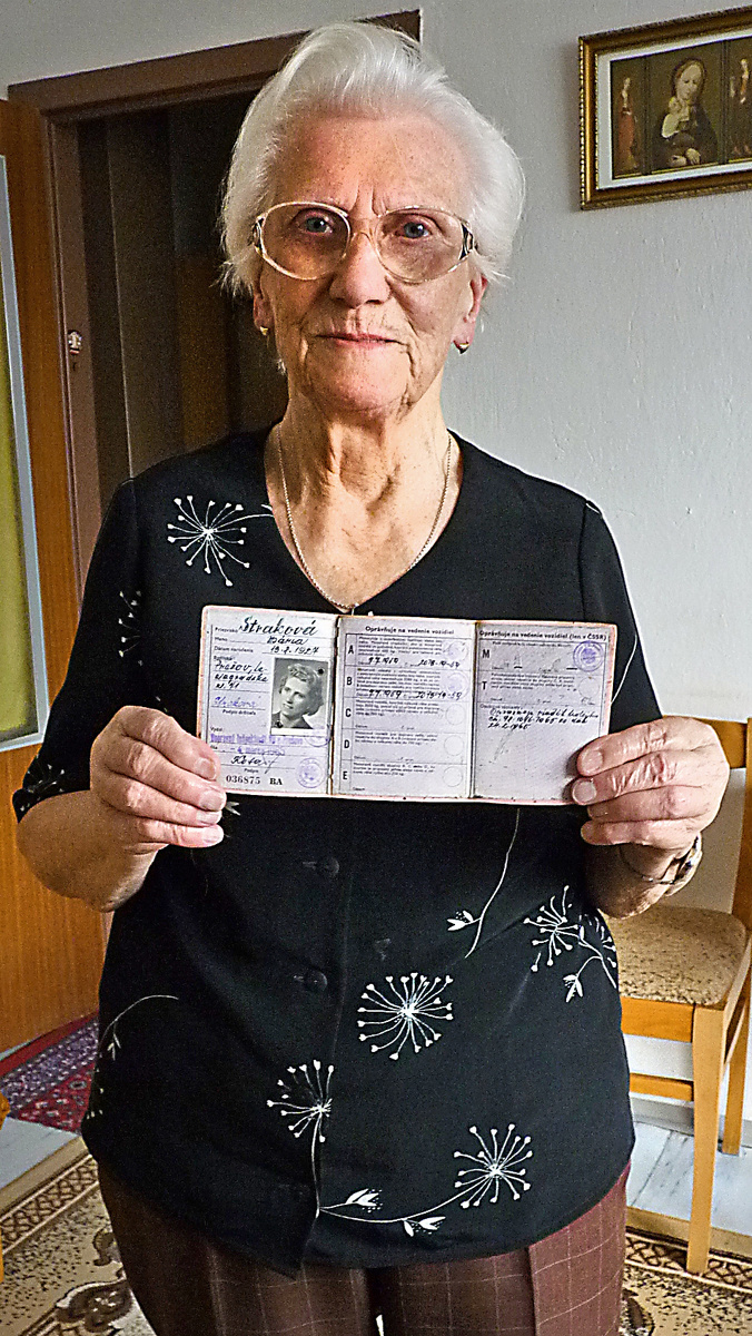 Mária Straková (84), prvá