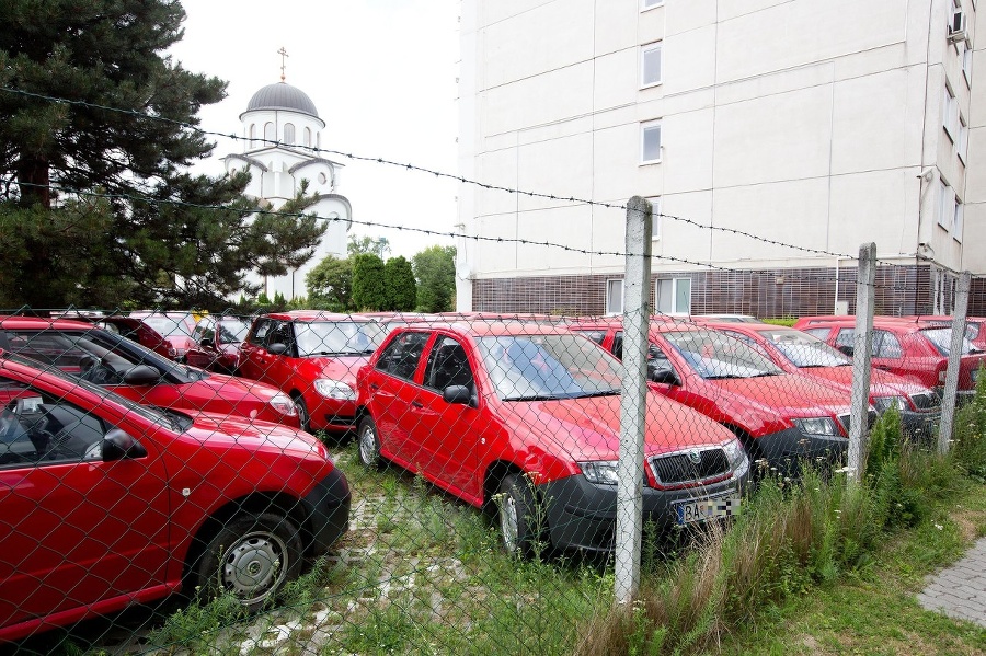 Skupina automobilov značky Škoda