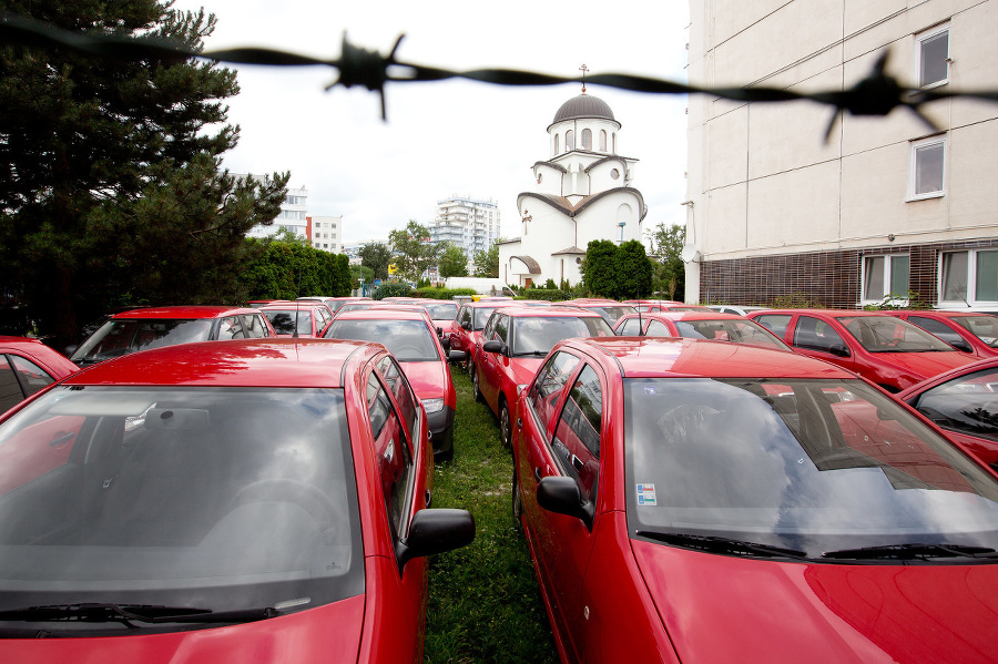 Skupina automobilov značky Škoda