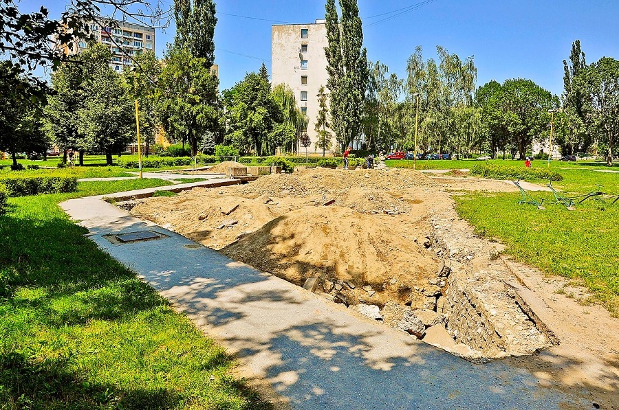 Fontánu pred budovou magistrátu