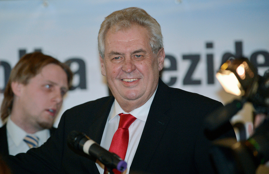 Spokojný Miloš Zeman po