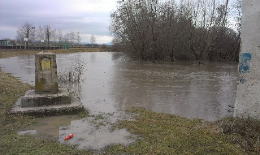 Povodne v obci Slepčany