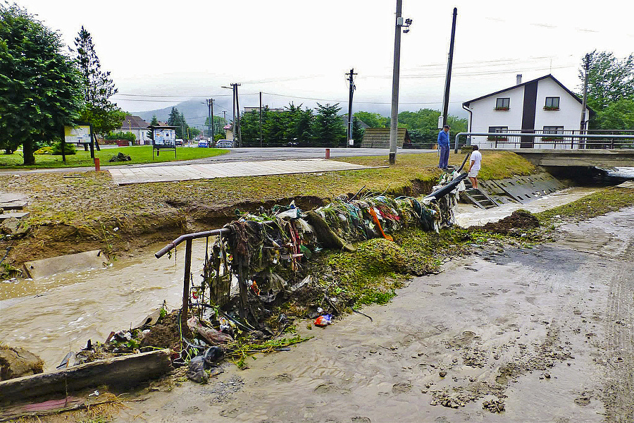 25.6.2013, 09:30: Časť naplavených