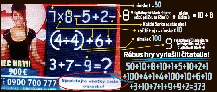 Úlohou bolo spočítať všetky