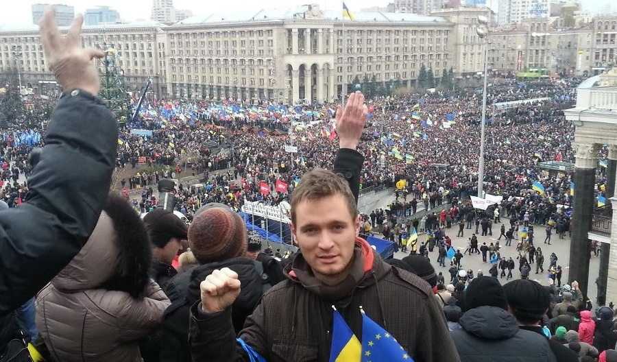 Nedeľný protest v Kyjeve.