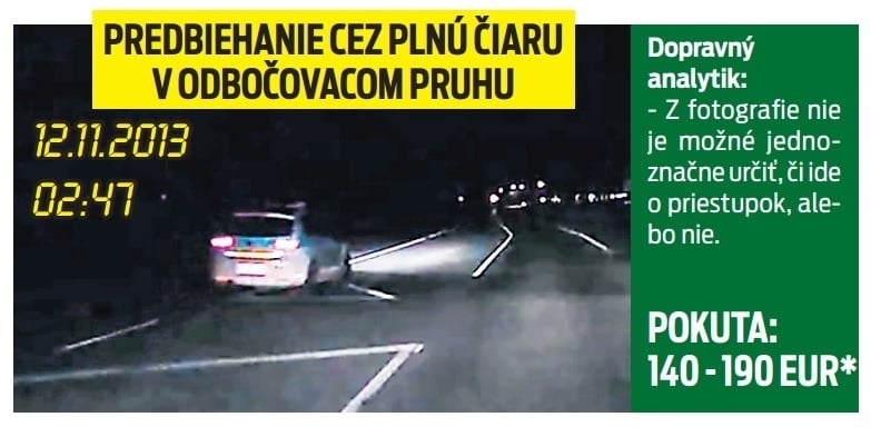 Predbiehanie cez plnú čiaru