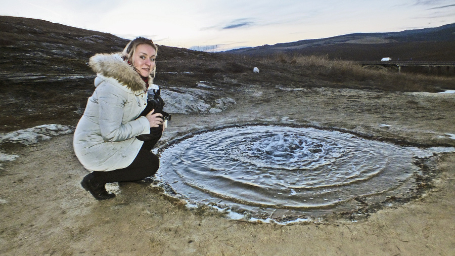 Turistka Leona Klebizsová si