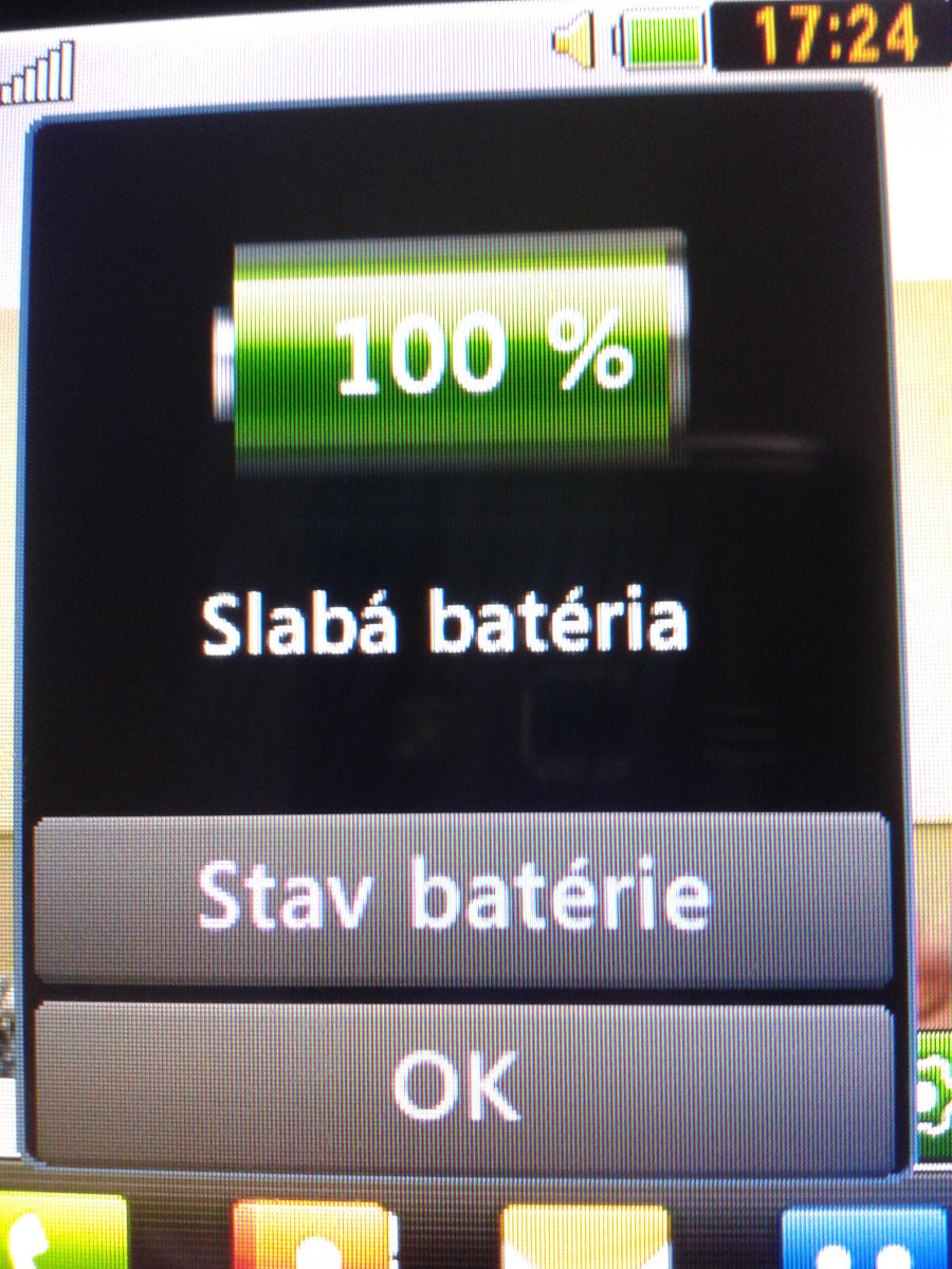 Batéria mobilného telefónu je