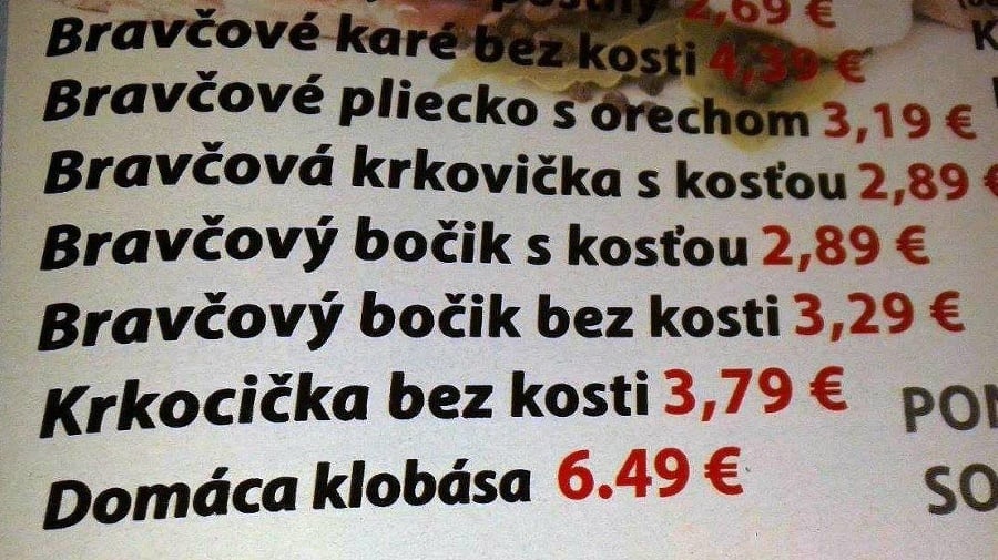 Z rozsekaného prasaťa sa