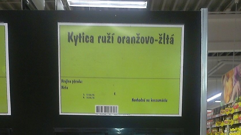 Supermarket má buď zmysel