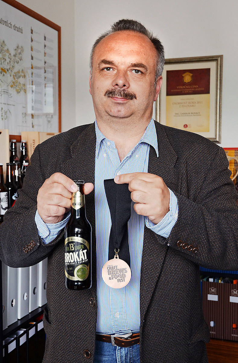 Riaditeľ pivovaru Ladislav Kovács