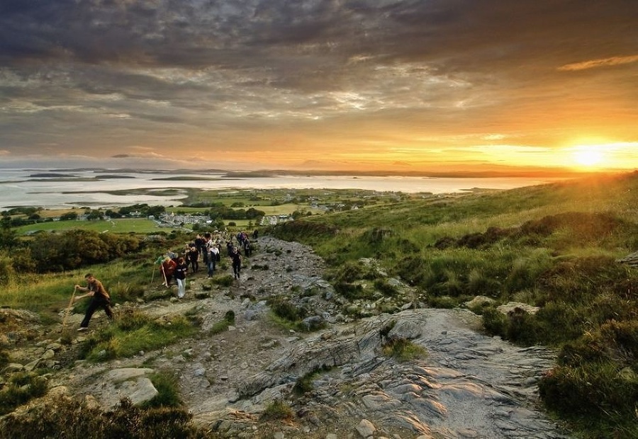 Írsky chodník Croagh Patrick.