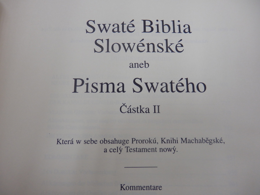 Prvá Biblia.