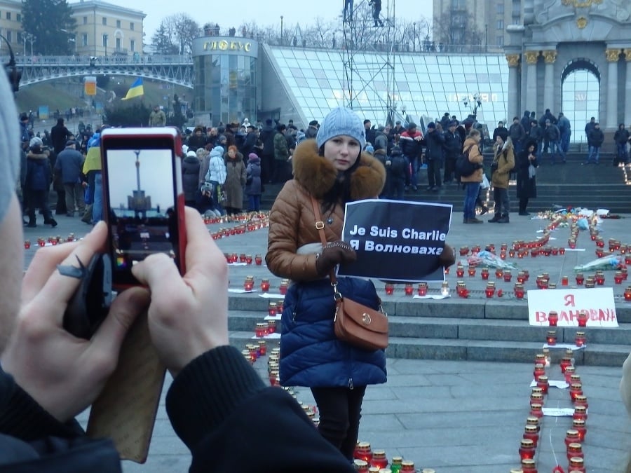 V Kyjeve pochodovali Ukrajinci