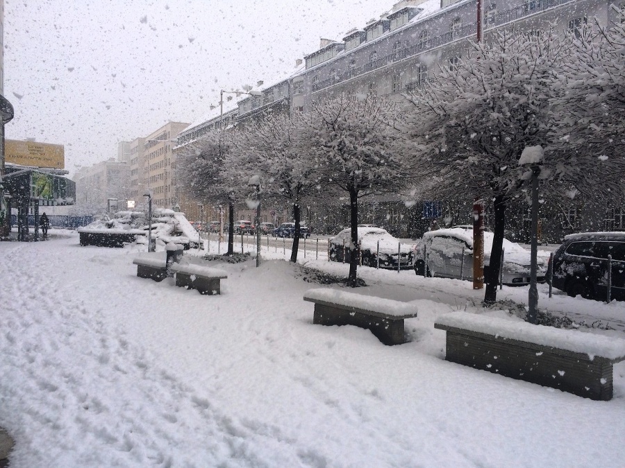 Bratislava: Snehová nádielka v