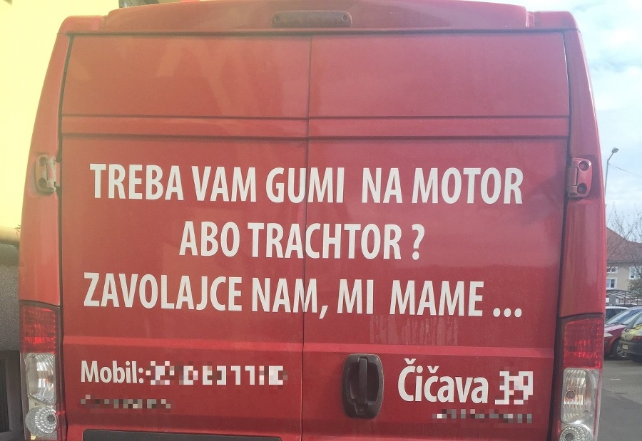 Originálnu reklamu odfotila čitateľka