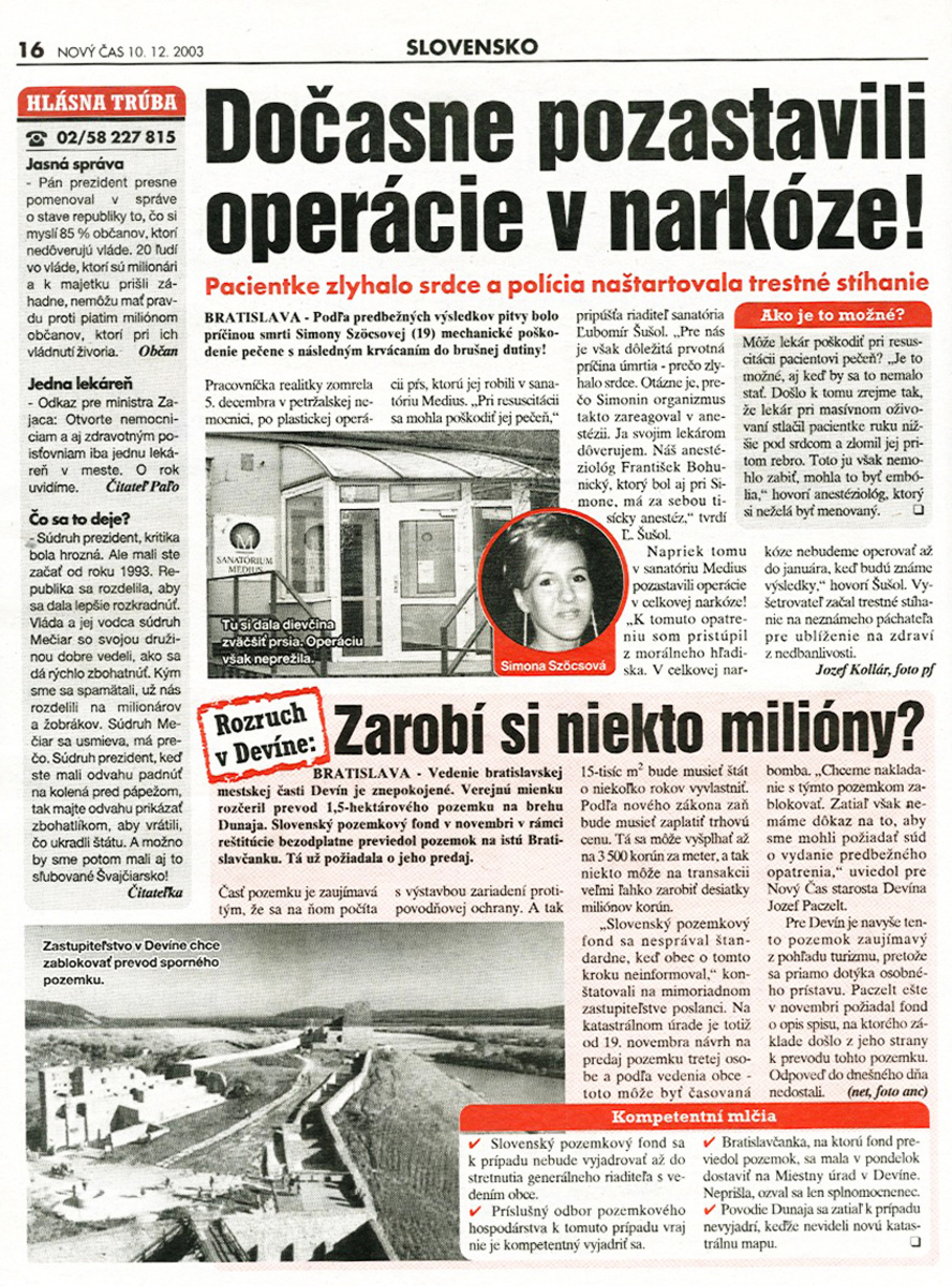 V roku 2003 zomrela