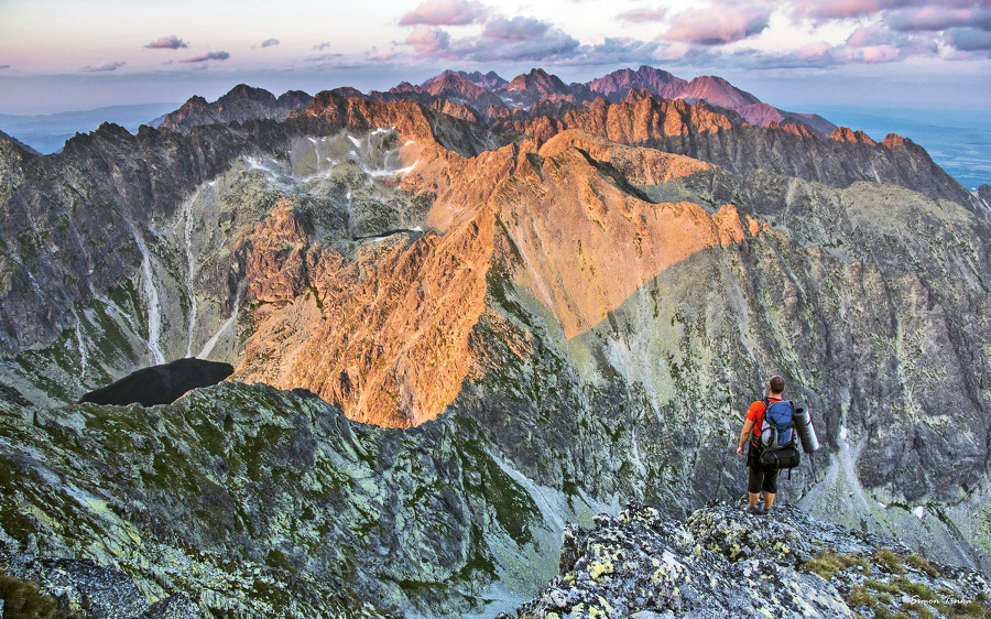 Vysoké tatry z Kriváňa.