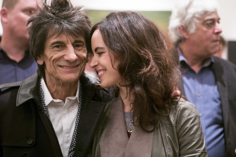 Ronnie Wood s manželkou