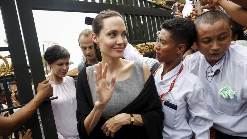 Angelina Jolie na návšteve