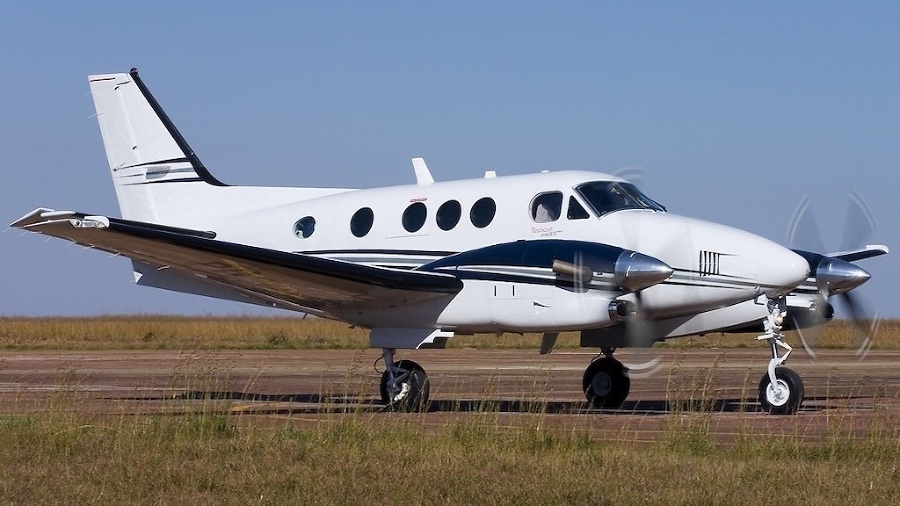 Lietadlo typu Beechcraft 90.