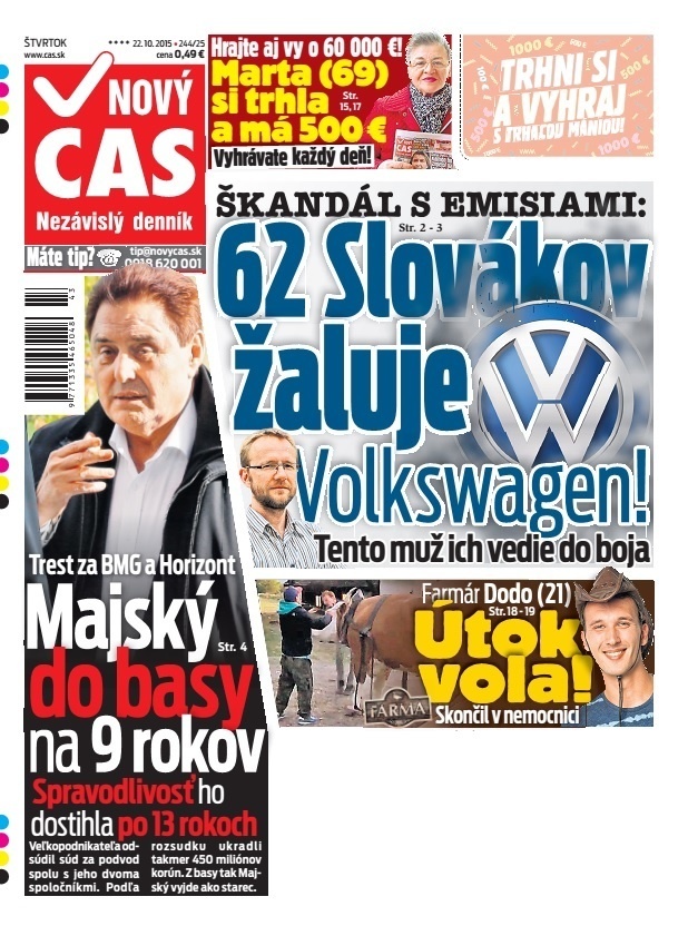 Nový Čas - 22.10.2015