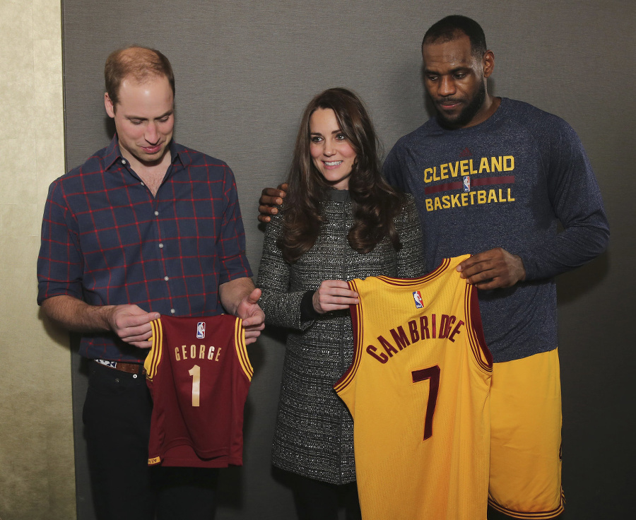 William, Kate a basketbalista